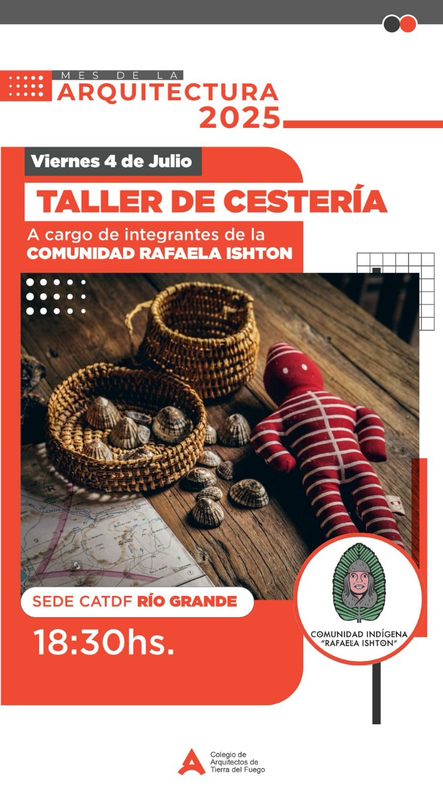 Mes de la Arquitectura - Taller de Cestería Selk'nam